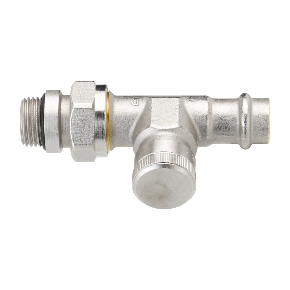 Danfoss Rücklaufverschraubung RLV 15, R 1/2", Pressfit, Durchgangsausführung, vernick... DANFOSS-003L1824 5702420091716 (Abb. 4)