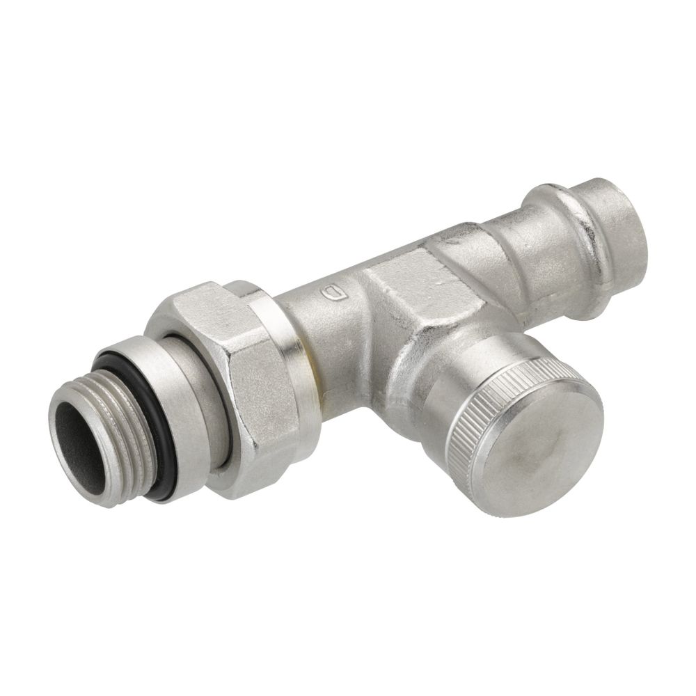 Danfoss Rücklaufverschraubung RLV 15, R 1/2", Pressfit, Durchgangsausführung, vernick... DANFOSS-003L1824 5702420091716 (Abb. 6)
