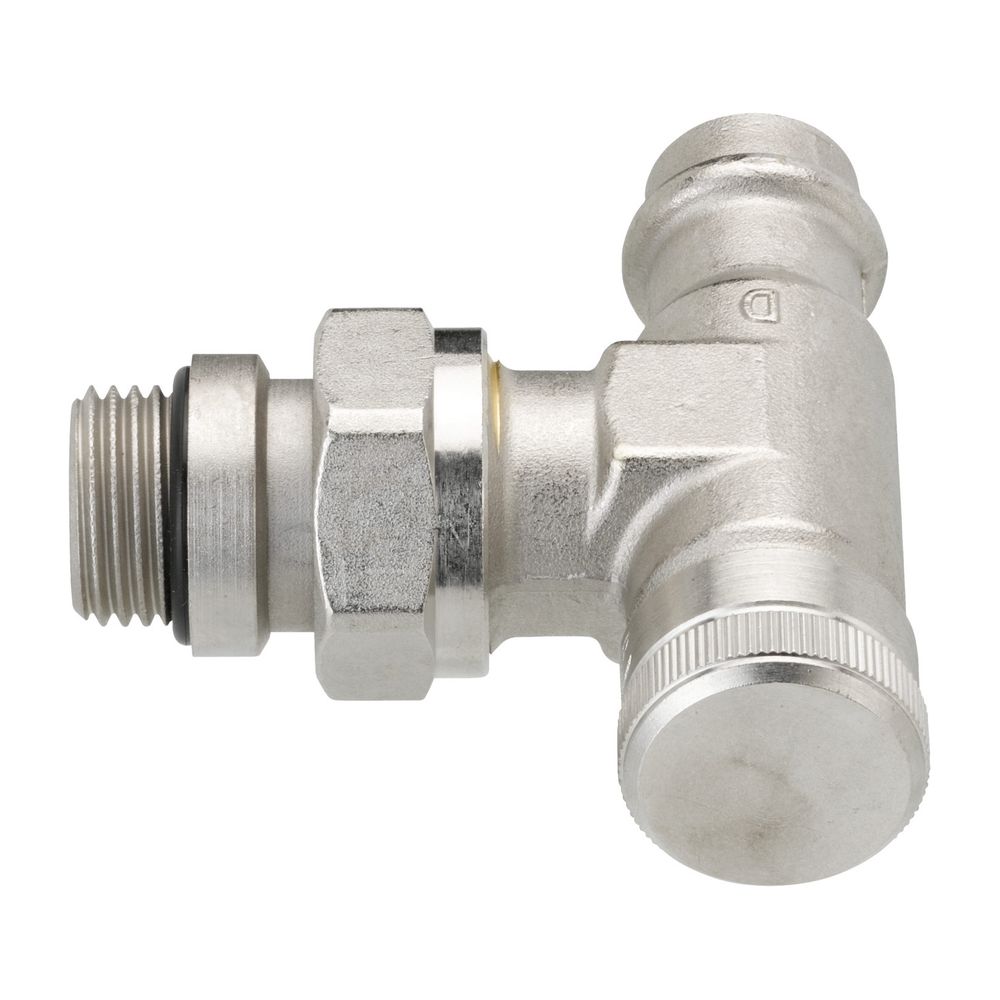 Danfoss Rücklaufverschraubung RLV 15, R 1/2", Pressfit, Eckausführung, vernickelt, 00... DANFOSS-003L1825 5702420091723 (Abb. 4)
