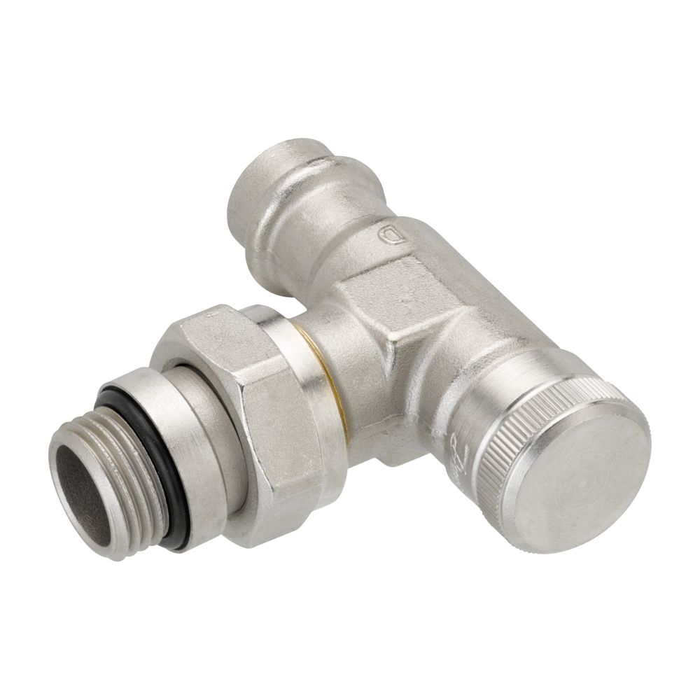 Danfoss Rücklaufverschraubung RLV 15, R 1/2", Pressfit, Eckausführung, vernickelt, 00... DANFOSS-003L1825 5702420091723 (Abb. 6)