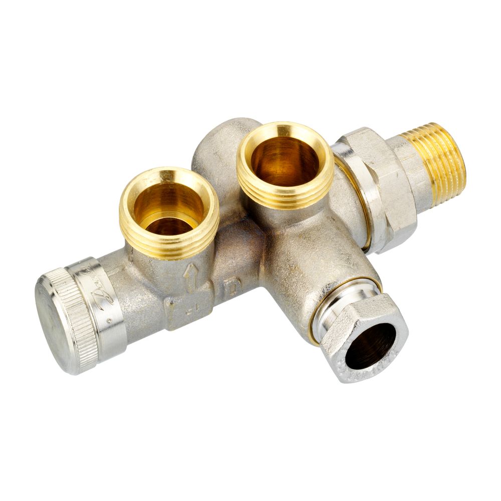 Danfoss Kupplungsgehäuse RA-KEW, Heizkörper R 1/2", Anlage G 3/4" Außengewinde, 013G3... DANFOSS-013G3368 5702420031828 (Abb. 2)
