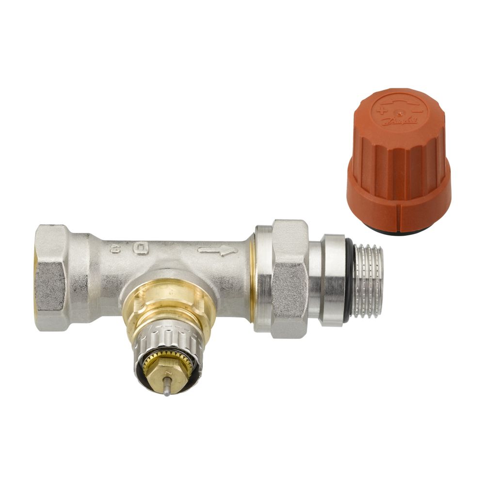 Danfoss Ventilgehäuse RA-N, DN 15, R 1/2", Durchgangsausführung, selbstdichtendem Nip... DANFOSS-013G0116 5702420095707 (Abb. 4)