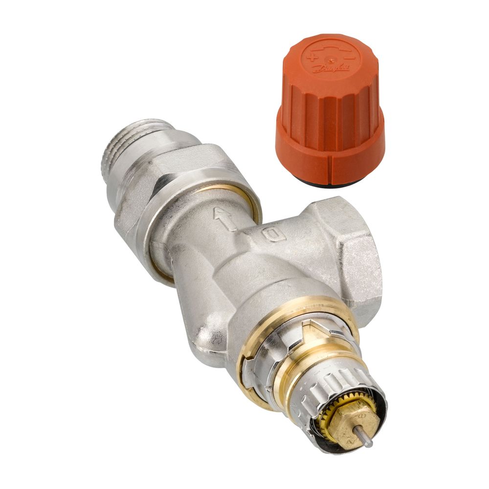 Danfoss Ventilgehäuse RA-N, DN 15, R 1/2", Axialausführung, selbstdichtendem Nippel, ... DANFOSS-013G0117 5702420095714 (Abb. 3)