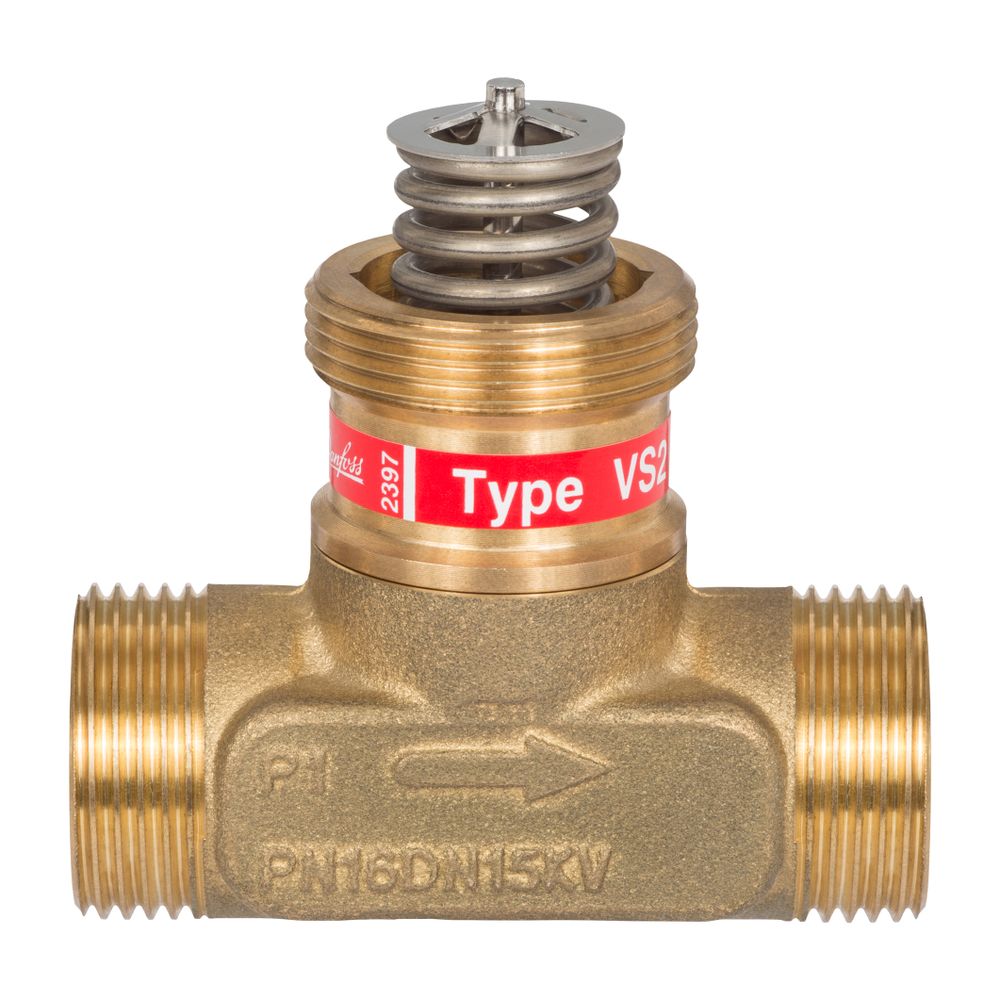 Danfoss Durchgangsventil VS2, DN 20, Kvs 2,5m3/h, PN 16, entzinkungsfreies Messing, G... DANFOSS-065F2120 5702421510247 (Abb. 6)