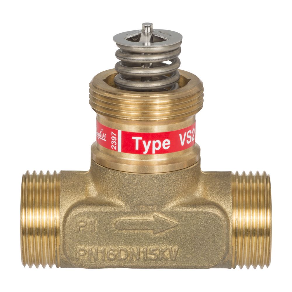 Danfoss Durchgangsventil VS2, DN 20, Kvs 2,5m3/h, PN 16, entzinkungsfreies Messing, ... DANFOSS-065F2120 5702421510247 (Abb. 13)