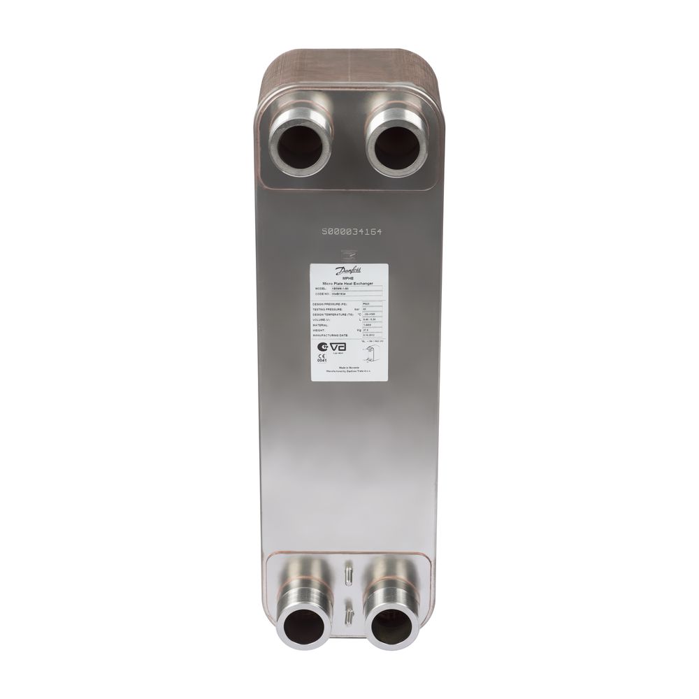 Danfoss Plattenwärmeübertrager MicroPlate XB 59M-1, 30 Platten, G 2" AG x 52mm, PN 25... DANFOSS-004B1920 5710104032368 (Abb. 3)