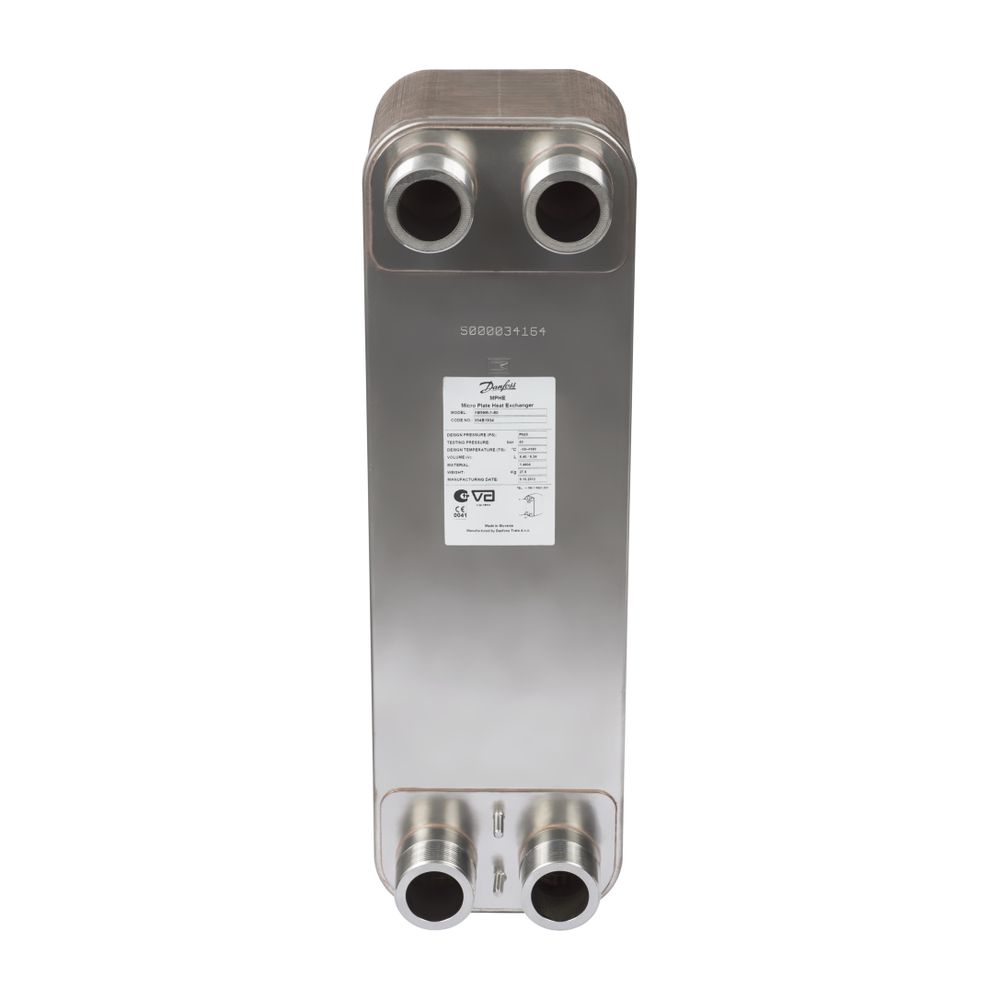 Danfoss Plattenwärmeübertrager MicroPlate XB 59M-1, 30 Platten, G 2" AG x 52mm, PN 25... DANFOSS-004B1920 5710104032368 (Abb. 7)