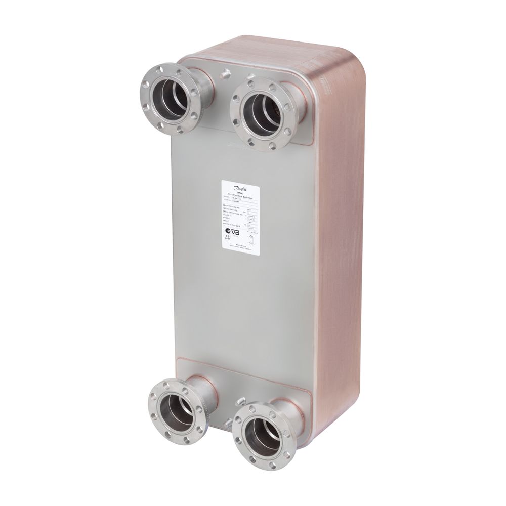 Danfoss Plattenwärmeübertrager MicroPlate XB66L-1, 50 Platten, G 2 1/2" AG, 16 bar, k... DANFOSS-079B0962 5702425139109 (Abb. 2)
