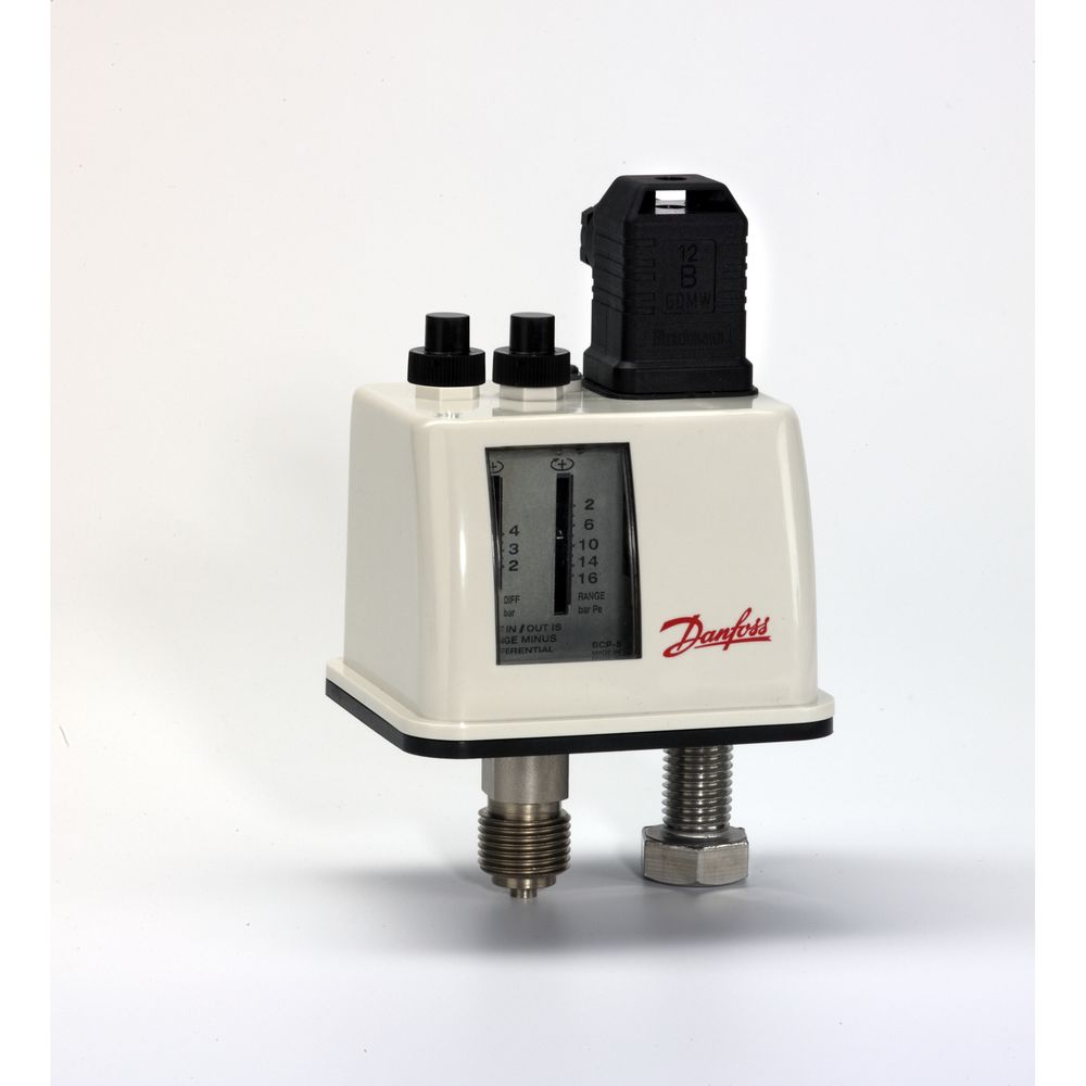 Danfoss Druckschalter BCP 4 mit einpoligem Umschaltkontakt, 017B0014... DANFOSS-017B0014 5702423248063 (Abb. 2)