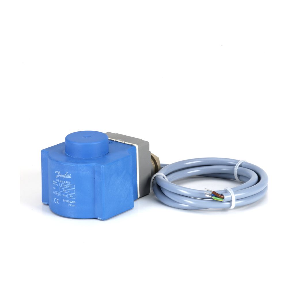 Danfoss Spule BN für Magnetventil mit eingebautem Gleichrichter, 230V, 50Hz, 20W, 018... DANFOSS-018F7301 5702423182435 (Abb. 4)