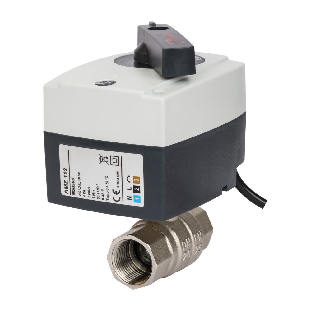 Danfoss motorischer Kugelhahn AMZ112, 2-Wege, DN 20, 24V AC, Auf/Zu, 2-Punkt... DANFOSS-082G5401 5710104079721 (Abb. 2)