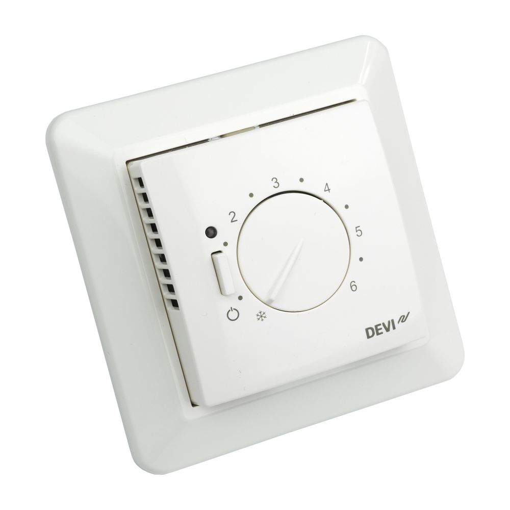 Danfoss elektronischer Boden Thermostat, UP, 16A, Bodenfühler, eckige Zentralscheibe... DANFOSS-140F1030 5703466208991 (Abb. 2)