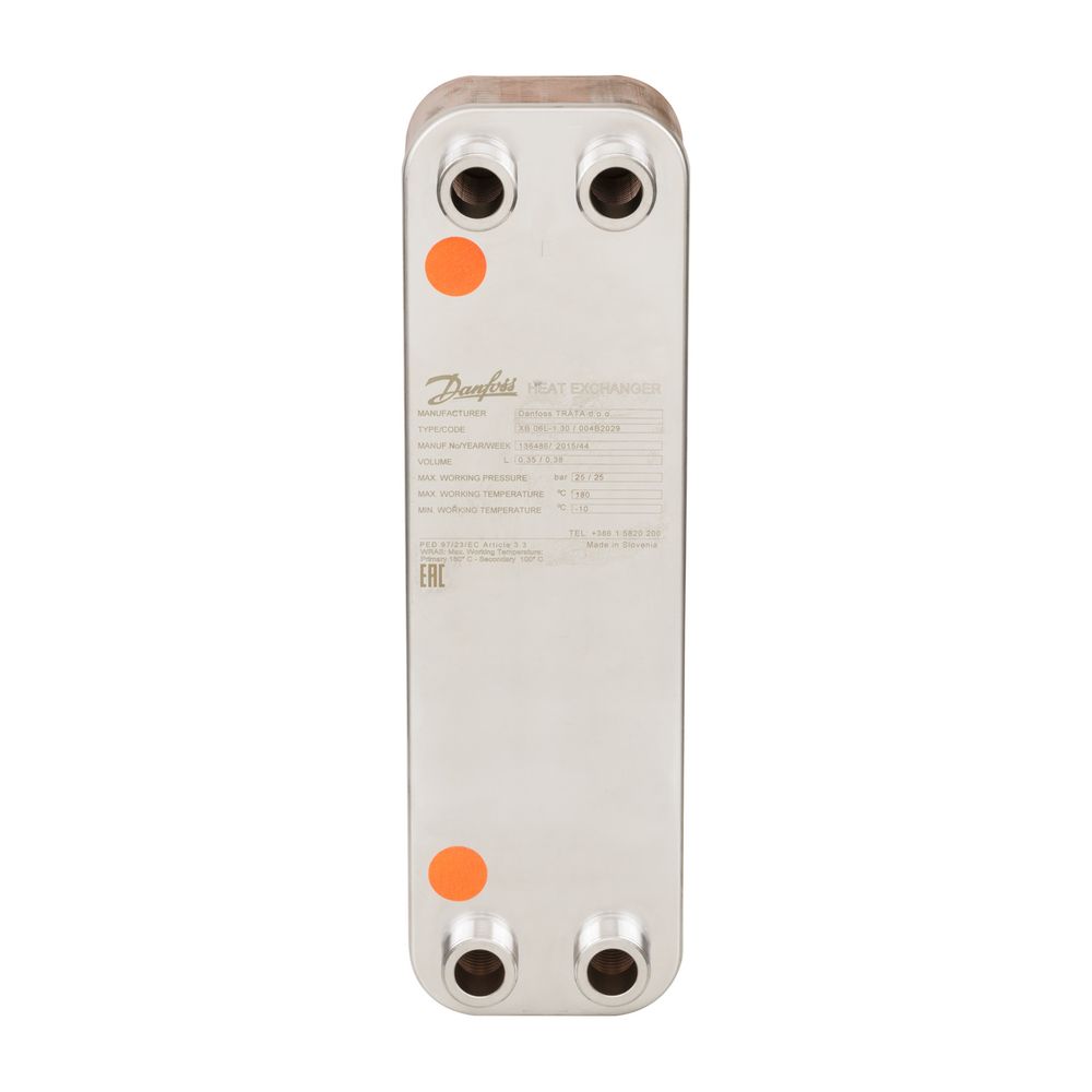 Danfoss Plattenwärmeübertrager MicroPlate XB 06L-1, 30 Platten, G 3/4" AG x 20mm, PN ... DANFOSS-004B2029 5706560364358 (Abb. 3)