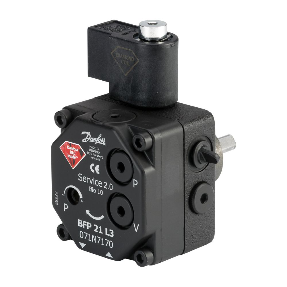 Danfoss Ölbrennerpumpe BFP 21 L5, mit Magnetventil, Drehrichtung links, 40l/h, 071N71... DANFOSS-071N7172 5702425156335 (Abb. 2)