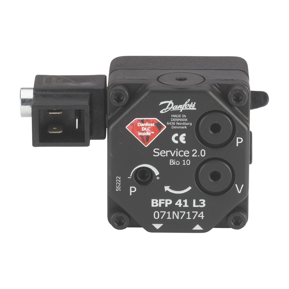 Danfoss Ölbrennerpumpe BFP 41 L3, mit Magnetventil, Drehrichtung links, 24l/h, 071N71... DANFOSS-071N7174 5702425156489 (Abb. 2)