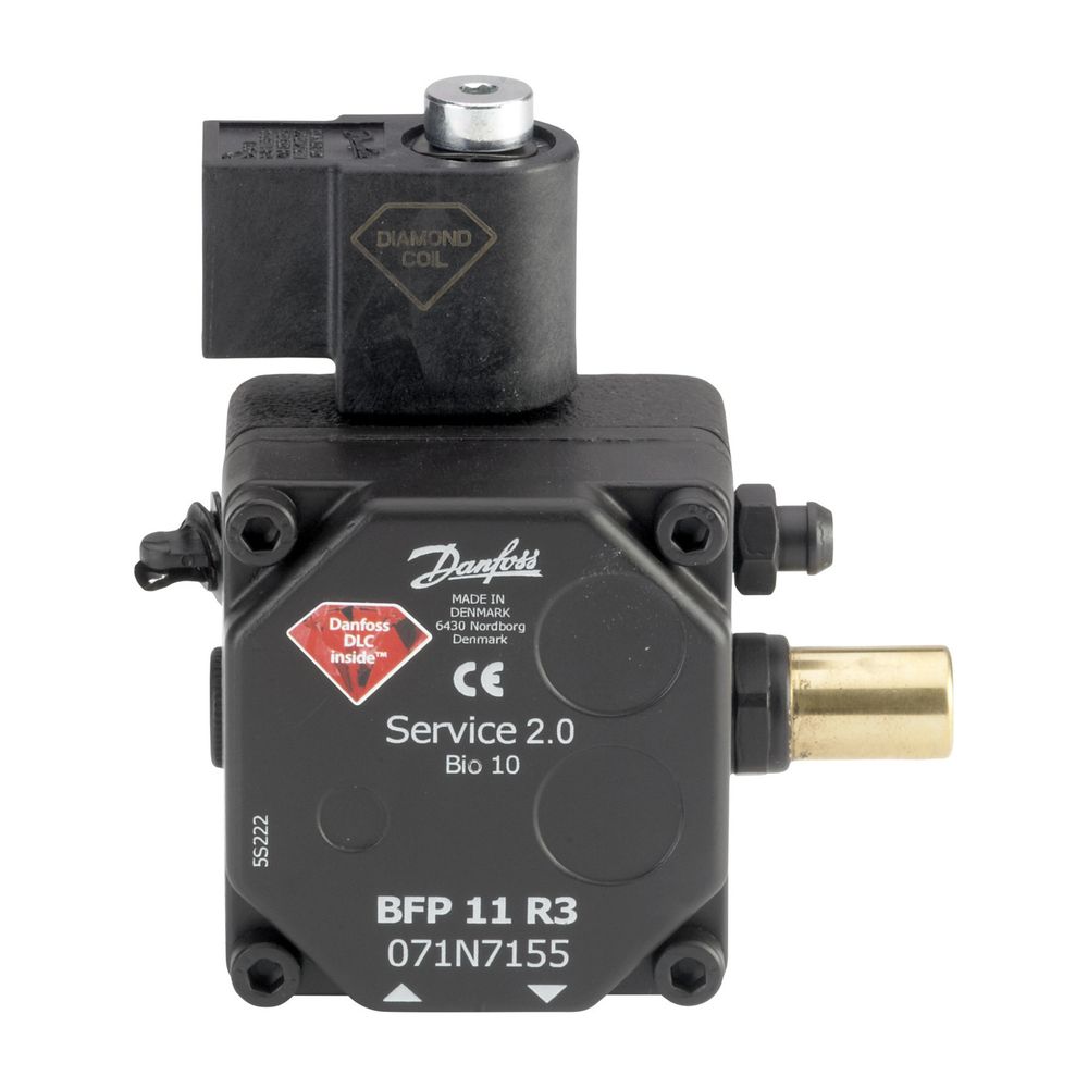 Danfoss Ölbrennerpumpe BFP 11 R3, mit Magnetventil, Drehrichtung rechts, 24l/h, 071N7... DANFOSS-071N7155 5702425156267 (Abb. 2)