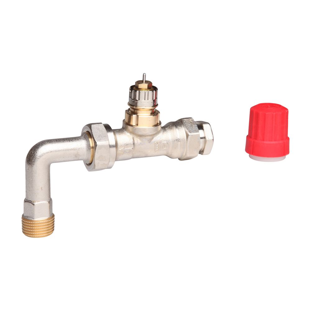 Danfoss Ventilgehäuse RA-K Durchgangsausführung mit Bogen, R 1/2", Kvs: 2,5, 013G336... DANFOSS-013G3363 5702420031798 (Abb. 16)