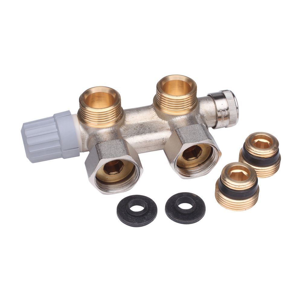 Danfoss Anschlussarmatur VHS-E für Einrohrheizung, R 1/2", Eckausführung, Verkehrswei... DANFOSS-013G4691 5702420046709 (Abb. 5)