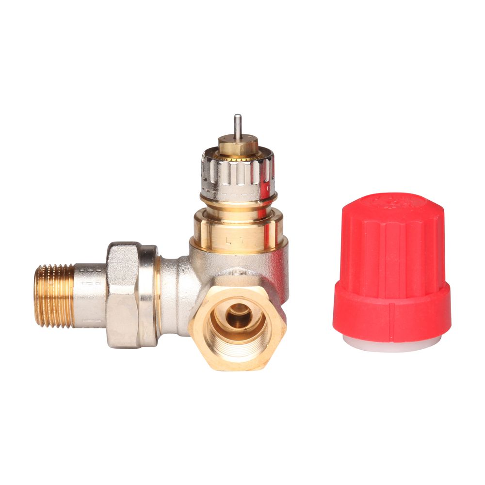 Danfoss Ventilgehäuse RA-N, DN 10, R 3/8", Winkelausführung rechts, matt vernickelt, ... DANFOSS-013G0231 5702420014739 (Abb. 2)