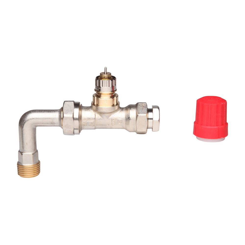Danfoss Ventilgehäuse RA-K Durchgangsausführung mit Bogen, R 1/2", Kvs: 2,5, 013G336... DANFOSS-013G3363 5702420031798 (Abb. 17)