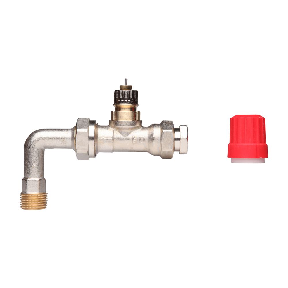 Danfoss Ventilgehäuse RA-K Durchgangsausführung mit Bogen, R 1/2", Kvs: 2,5, 013G336... DANFOSS-013G3363 5702420031798 (Abb. 18)