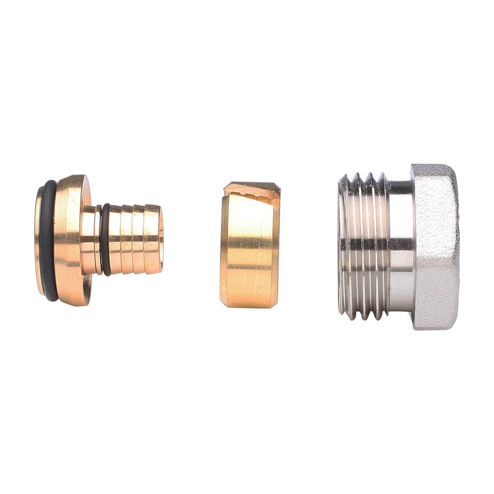 Danfoss Klemmverbinder, R 1/2"AG auf 15x2,5mm, für VPE-Kunststoffrohre PEX, vernickel... DANFOSS-013G4147 5702420032849 (Abb. 2)