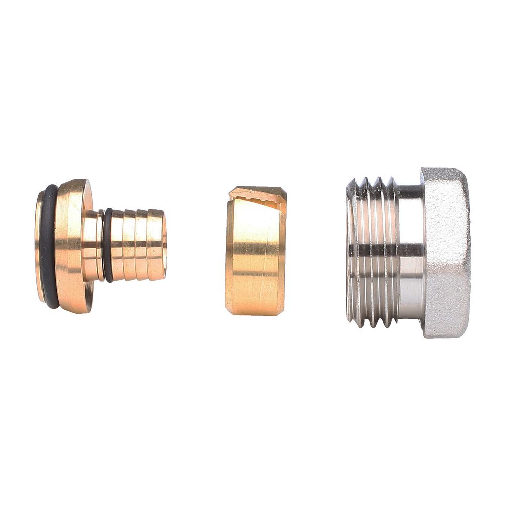 Danfoss Klemmverbinder, R 1/2"AG auf 15x2,5mm, für VPE-Kunststoffrohre PEX, vernickel... DANFOSS-013G4147 5702420032849 (Abb. 5)