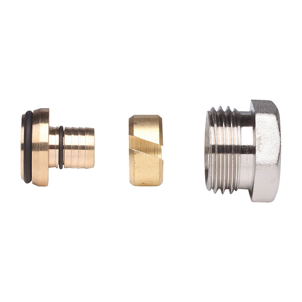 Danfoss Klemmverbinder, R 1/2"AG auf 14x2mm, für Alu-Verbundrohre AluPex, vernickelt... DANFOSS-013G4174 5702420033006 (Abb. 6)