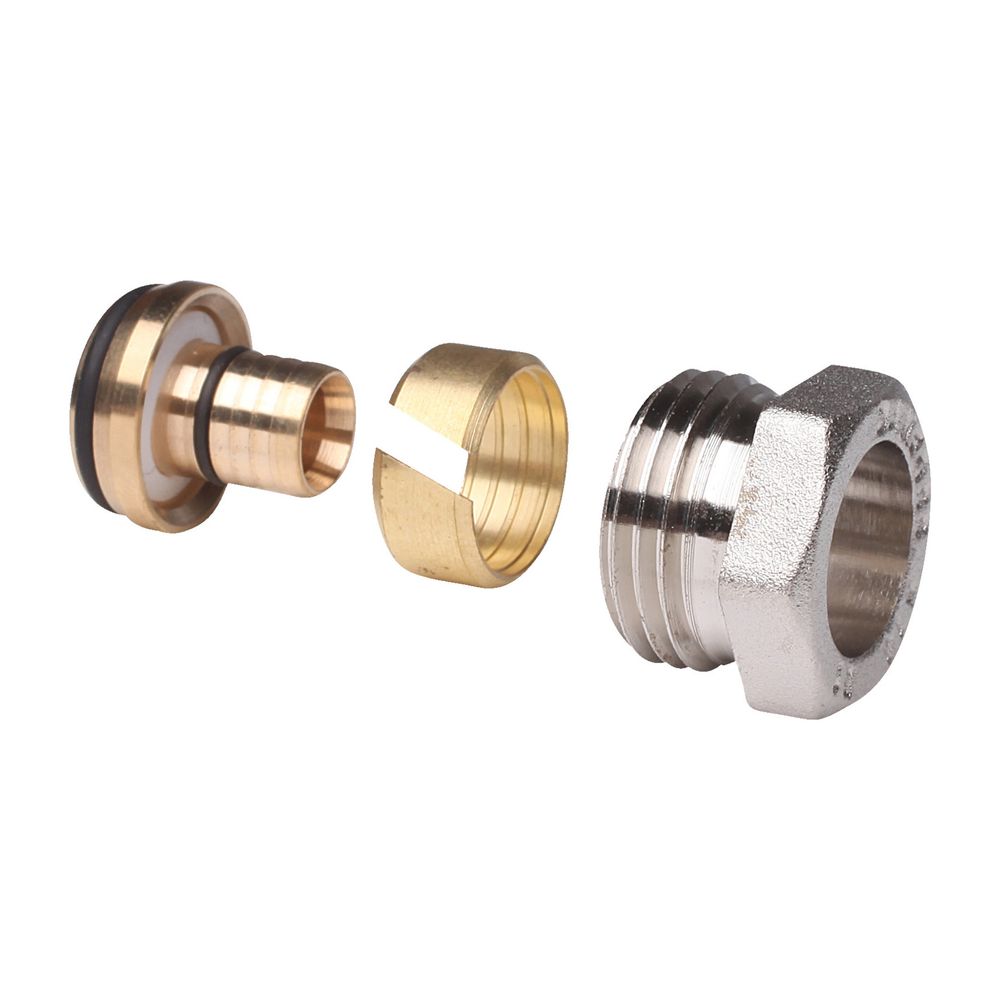 Danfoss Klemmverbinder, R 1/2"AG auf 14x2mm, für Alu-Verbundrohre AluPex, vernickelt... DANFOSS-013G4174 5702420033006 (Abb. 8)