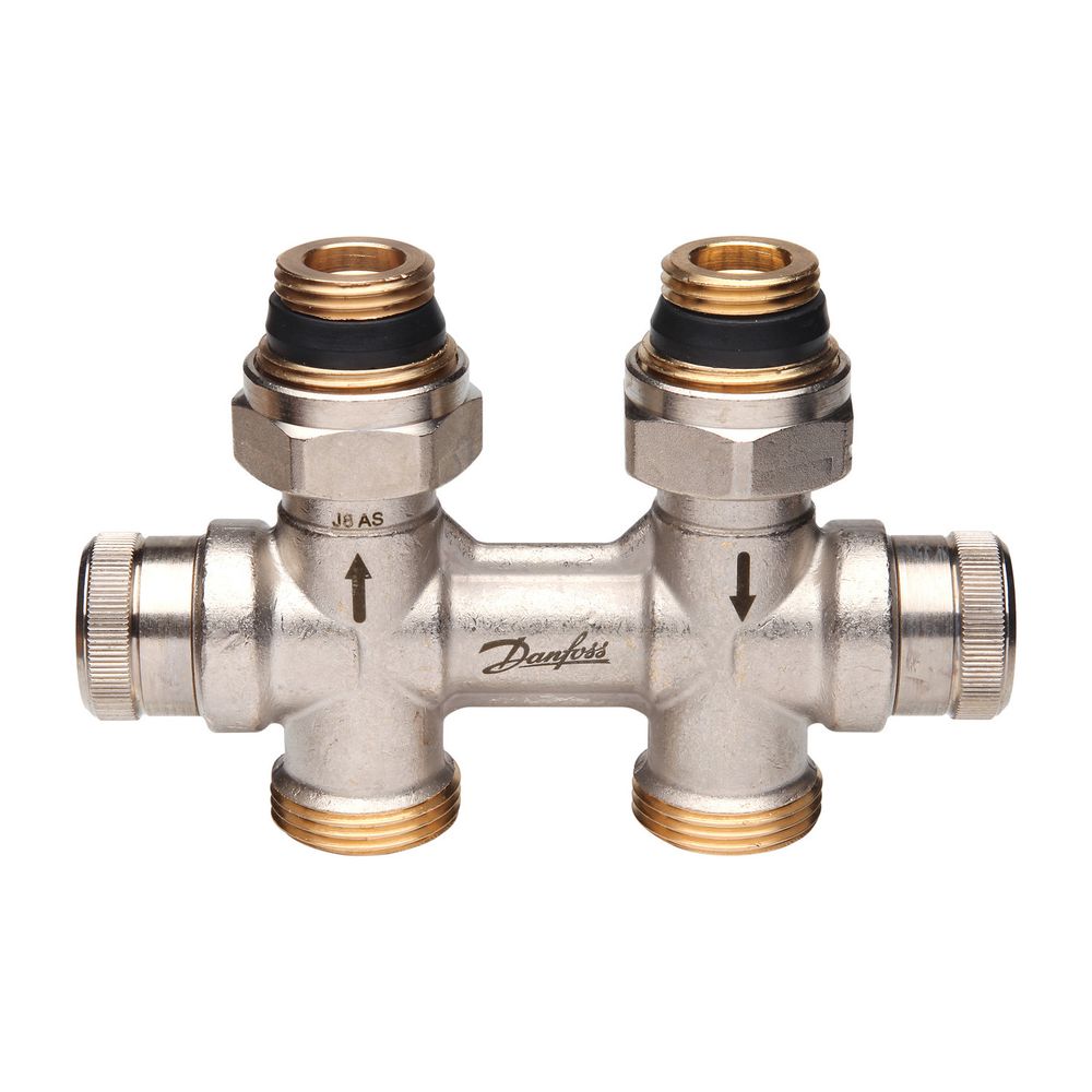 Danfoss dynamischer Hahnblock RLV-KDV, für Ventil-Heizkörper, R 1/2", Durchgangsausfü... DANFOSS-013G7870 5702425155307 (Abb. 3)