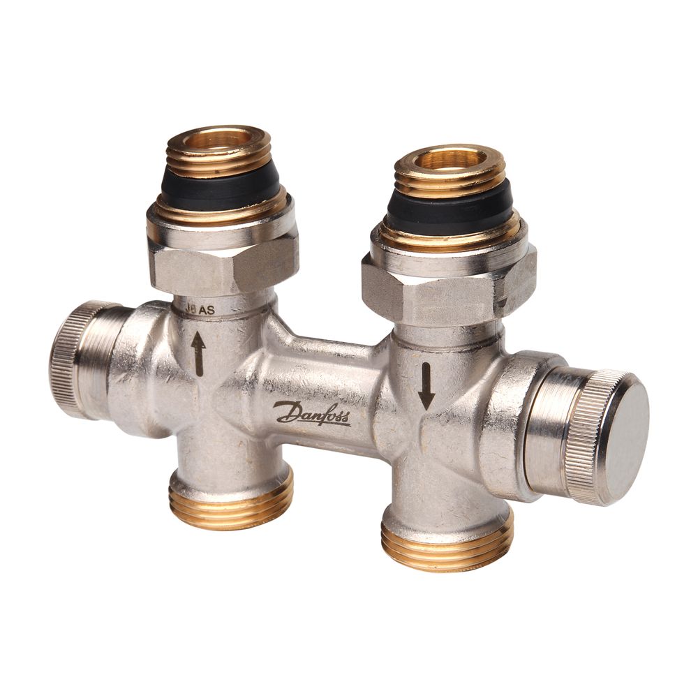 Danfoss dynamischer Hahnblock RLV-KDV, für Ventil-Heizkörper, R 1/2", Durchgangsausfü... DANFOSS-013G7870 5702425155307 (Abb. 2)