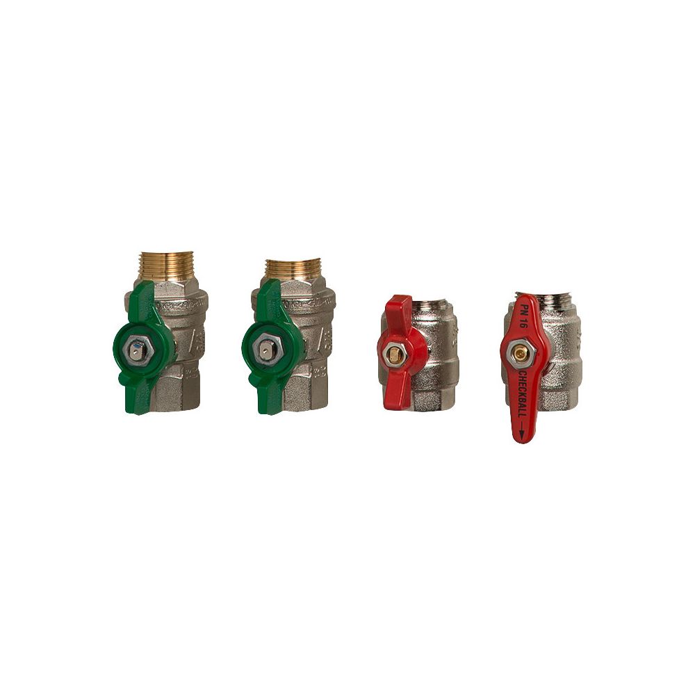 Danfoss Kugelhahn-Set für Termix One 4 Kugelhähne, 2x DVGW und 2x Heizungskugelhahn, ... DANFOSS-004U3092 5706560746376 (Abb. 2)