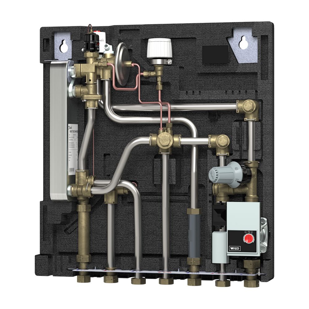 Danfoss Wohnungsstation Evoflat MSS 2, NT-Heizung, 45kW, Dämmhaube, Hygiene Temperatu... DANFOSS-145B1721 5702424653408 (Abb. 2)