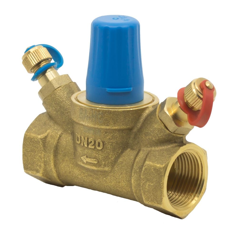 Danfoss Strangventil RA-HC, DN 15, mit Messnippel, G 1/2", 2,8m3/h, Messing... DANFOSS-003Z3931 5702420125947 (Abb. 2)