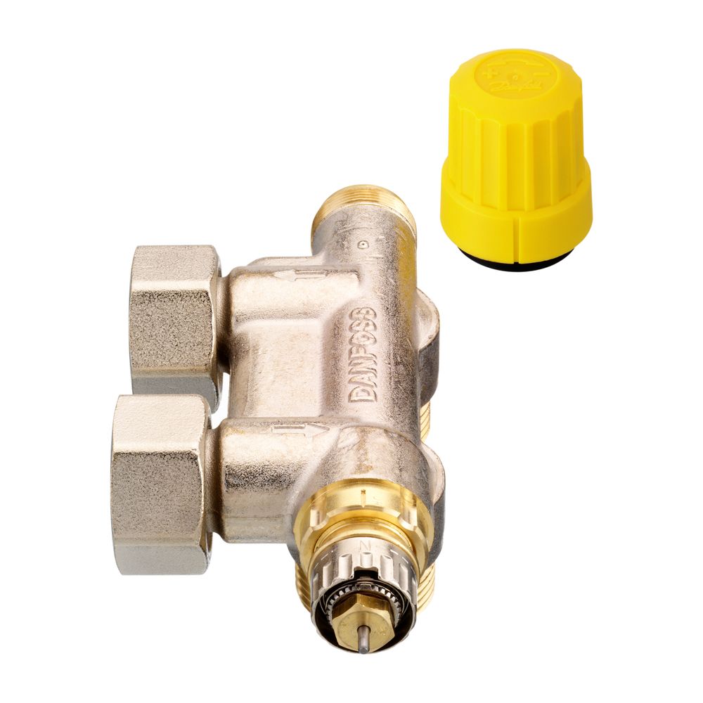 Danfoss Anschlussarmatur VHS-UR Heizkörper R 1/2", Eckausführung, vernickelt, 013G468... DANFOSS-013G4689 5702420052335 (Abb. 2)