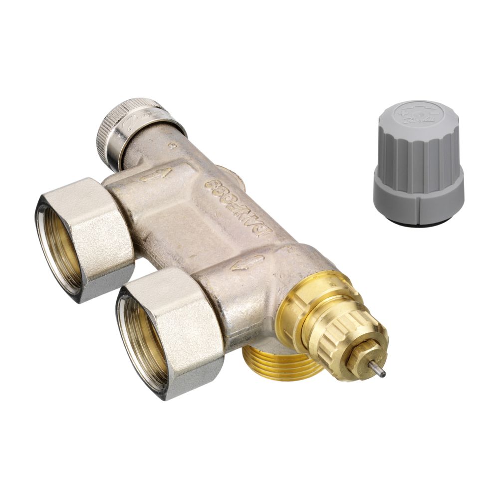 Danfoss Anschlussarmatur VHS-E für Einrohrheizung, R 1/2", Eckausführung, Verkehrswei... DANFOSS-013G4691 5702420046709 (Abb. 6)