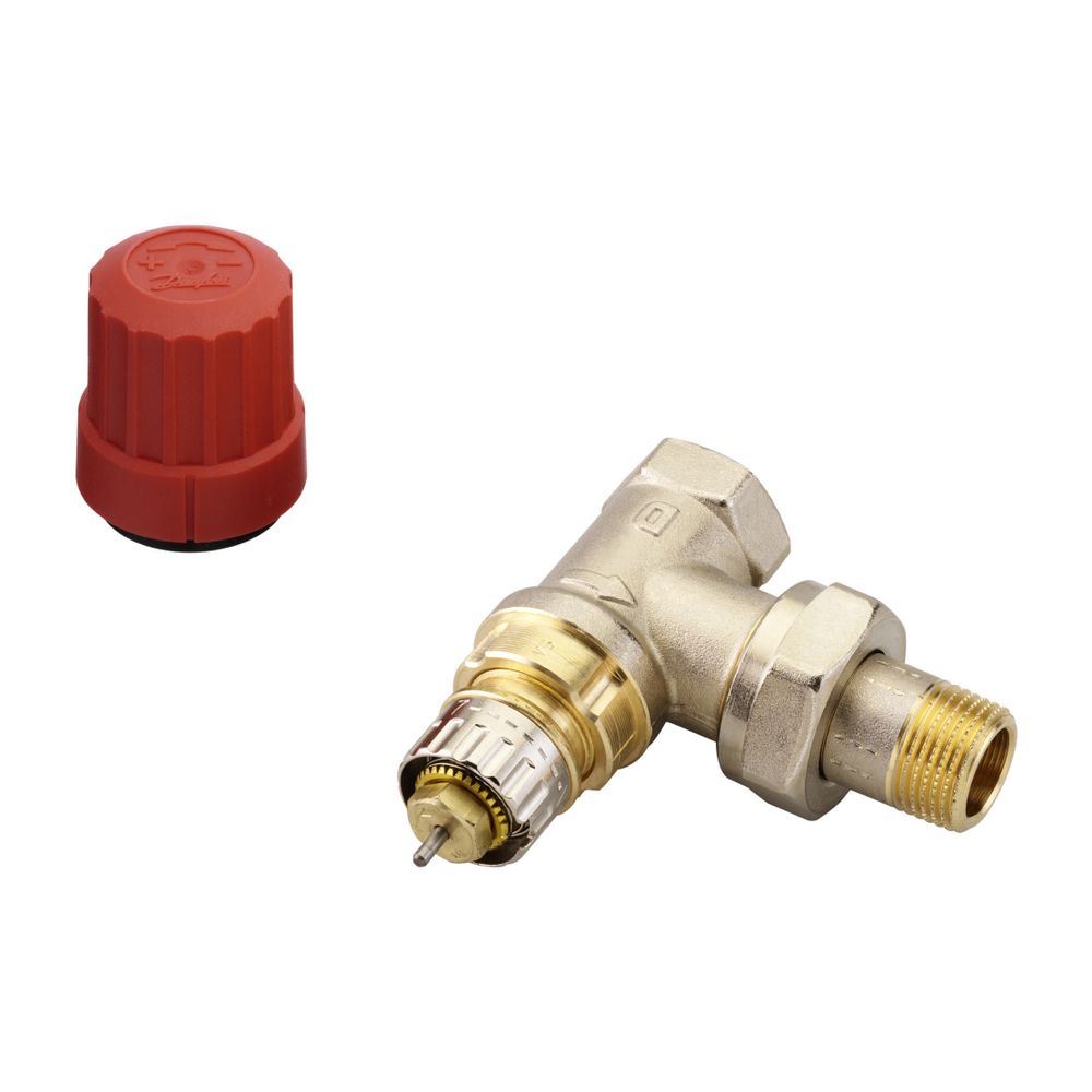 Danfoss Ventilgehäuse RA-N, DN 10, R 3/8", Eckausführung, matt vernickelt, 013G0031... DANFOSS-013G0031 5702420007335 (Abb. 4)