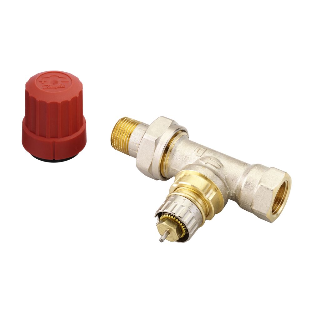 Danfoss Ventilgehäuse RA-N, DN 10, R 3/8", Durchgangsausführung, matt vernickelt, 013... DANFOSS-013G0032 5702420009292 (Abb. 4)
