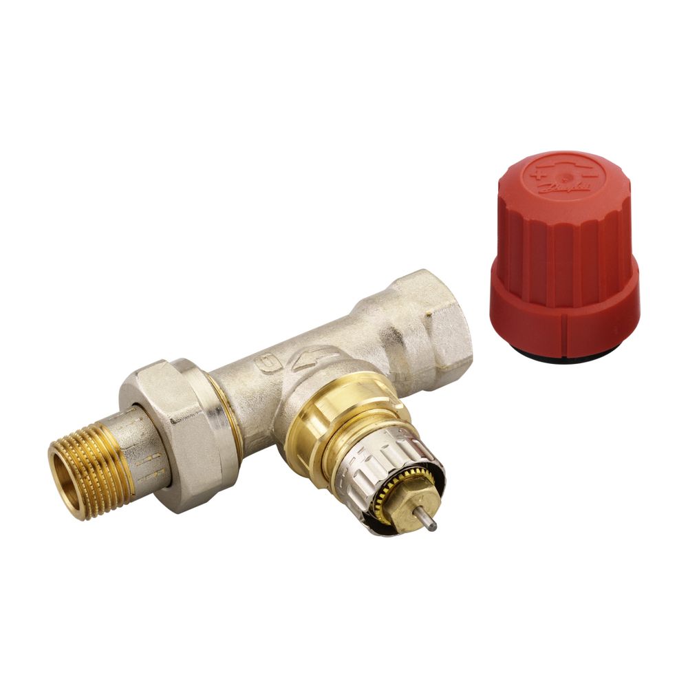 Danfoss Ventilgehäuse RA-N, DN 10, R 3/8", Durchgangsausführung, matt vernickelt, 013... DANFOSS-013G0032 5702420009292 (Abb. 5)
