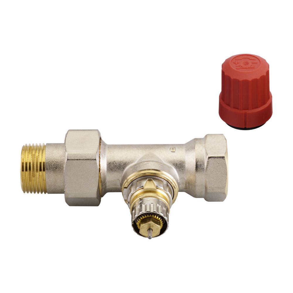 Danfoss Ventilgehäuse RA-N, DN 20, R 3/4", Durchgangsausführung, matt vernickelt, 013... DANFOSS-013G0036 5702420007496 (Abb. 6)