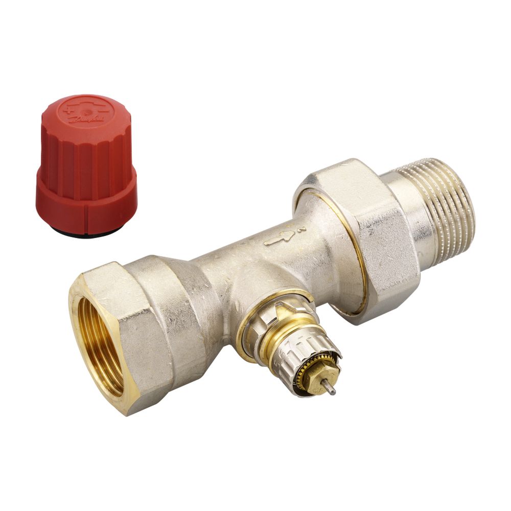 Danfoss Ventilgehäuse RA-N, DN 25, R 1", Durchgangsausführung, matt vernickelt, 013G0... DANFOSS-013G0038 5702420003054 (Abb. 4)