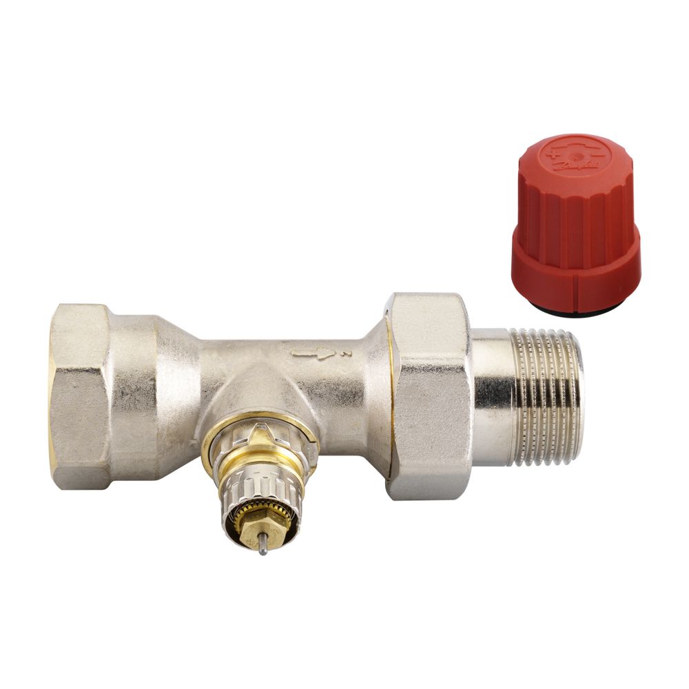 Danfoss Ventilgehäuse RA-N, DN 25, R 1", Durchgangsausführung, matt vernickelt, 013G0... DANFOSS-013G0038 5702420003054 (Abb. 5)
