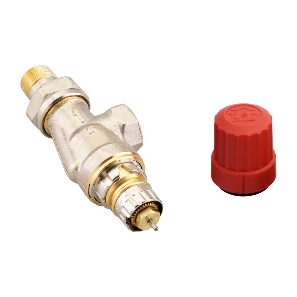 Danfoss Ventilgehäuse RA-N, DN 10, R 3/8", Axialausführung, matt vernickelt, 013G0151... DANFOSS-013G0151 5702420007366 (Abb. 2)