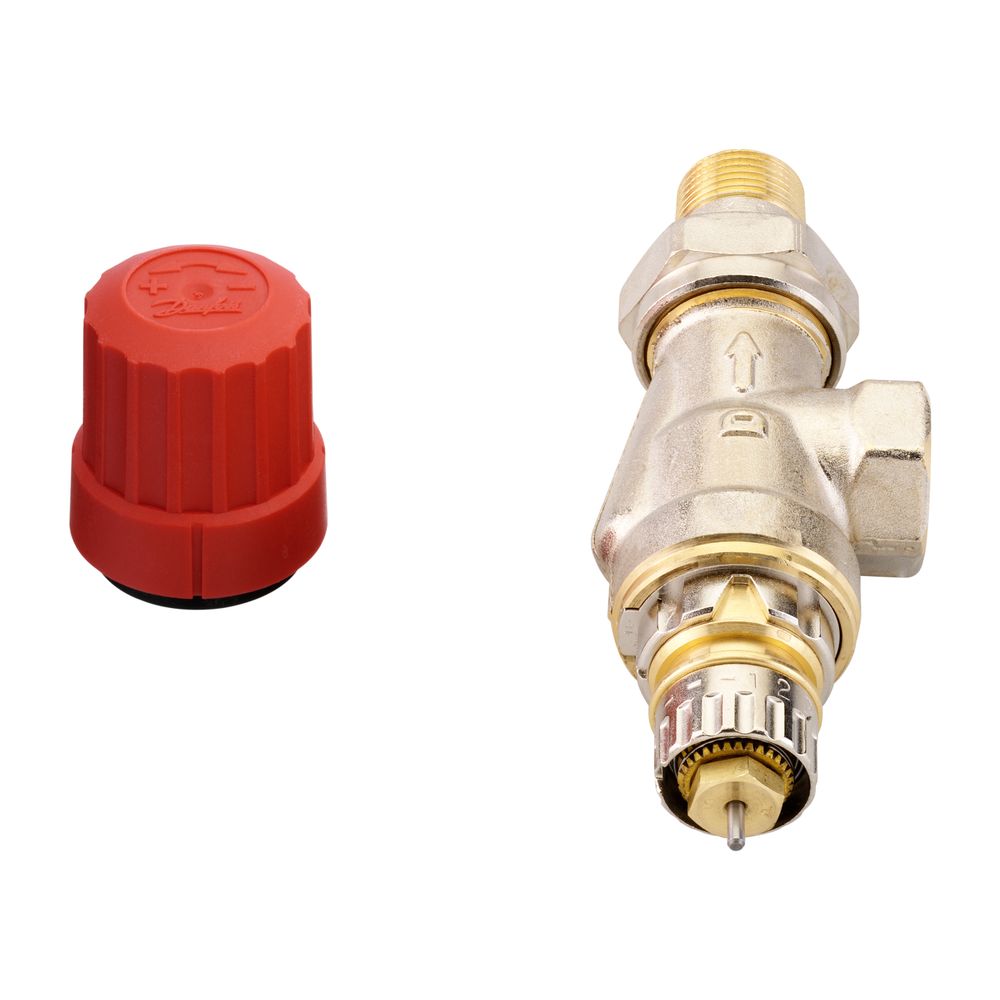 Danfoss Ventilgehäuse RA-N, DN 10, R 3/8", Axialausführung, matt vernickelt, 013G0151... DANFOSS-013G0151 5702420007366 (Abb. 3)
