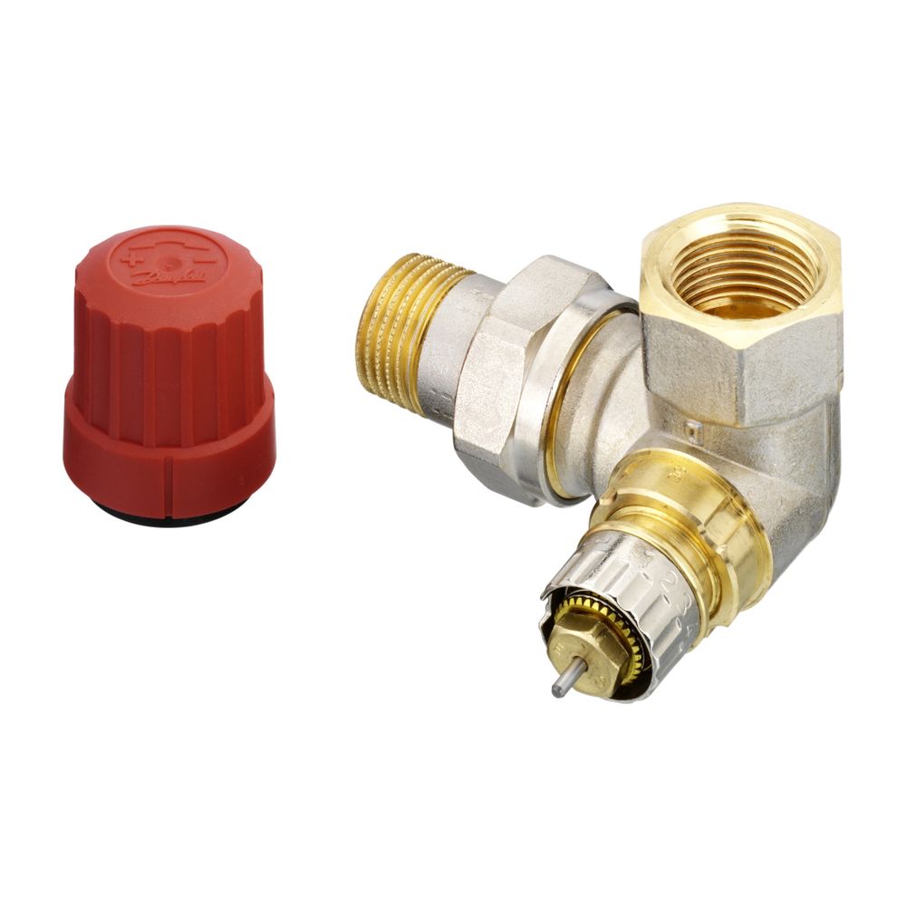 Danfoss Ventilgehäuse RA-N, DN 15, R 1/2", Winkelausführung links, matt vernickelt, 0... DANFOSS-013G0234 5702420003887 (Abb. 4)