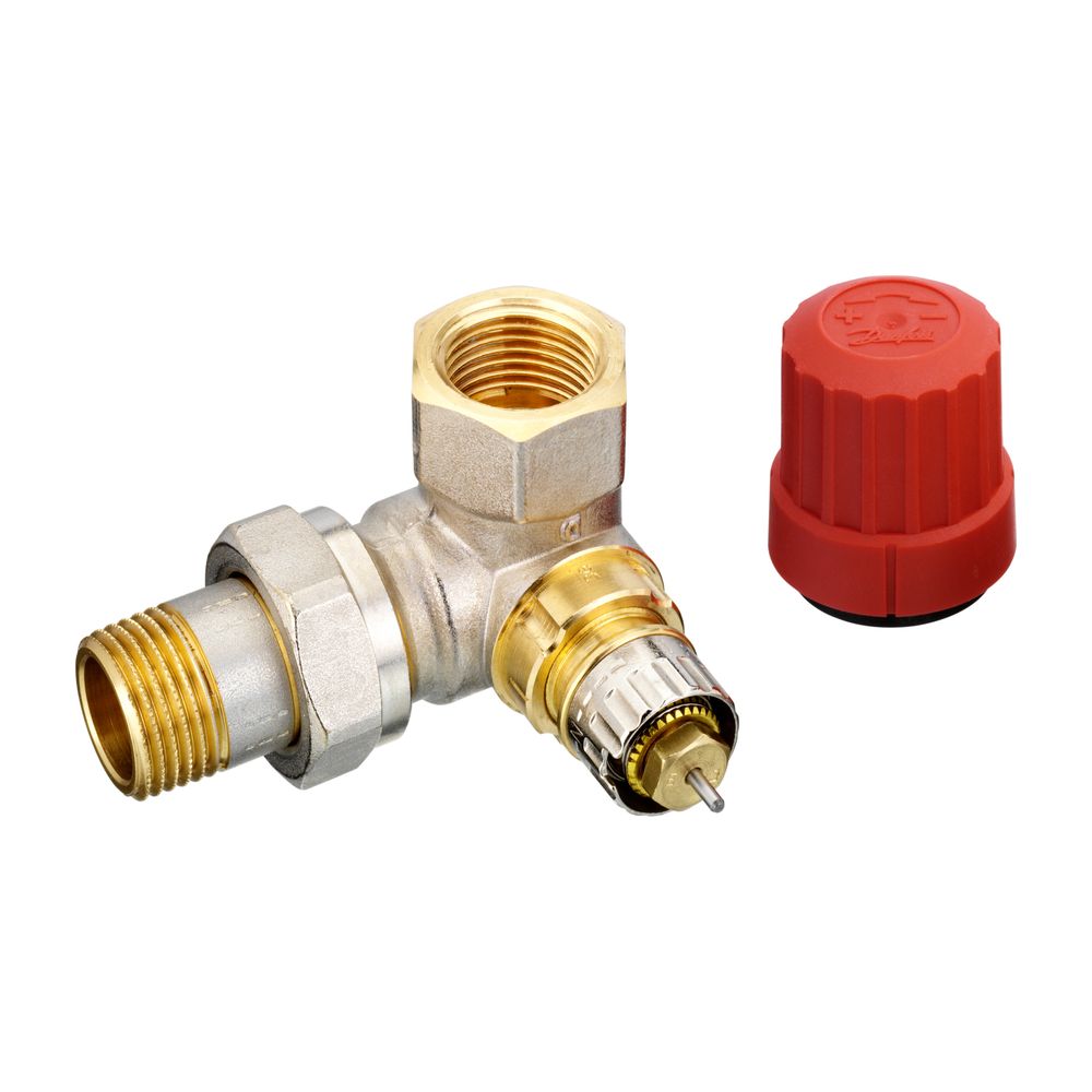 Danfoss Ventilgehäuse RA-N, DN 15, R 1/2", Winkelausführung links, matt vernickelt, 0... DANFOSS-013G0234 5702420003887 (Abb. 2)