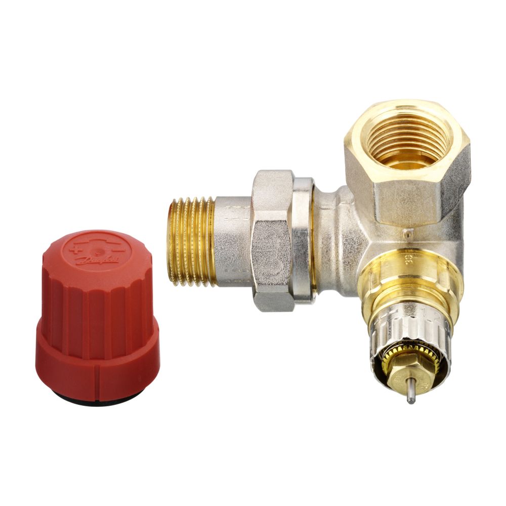 Danfoss Ventilgehäuse RA-N, DN 15, R 1/2", Winkelausführung links, matt vernickelt, 0... DANFOSS-013G0234 5702420003887 (Abb. 6)