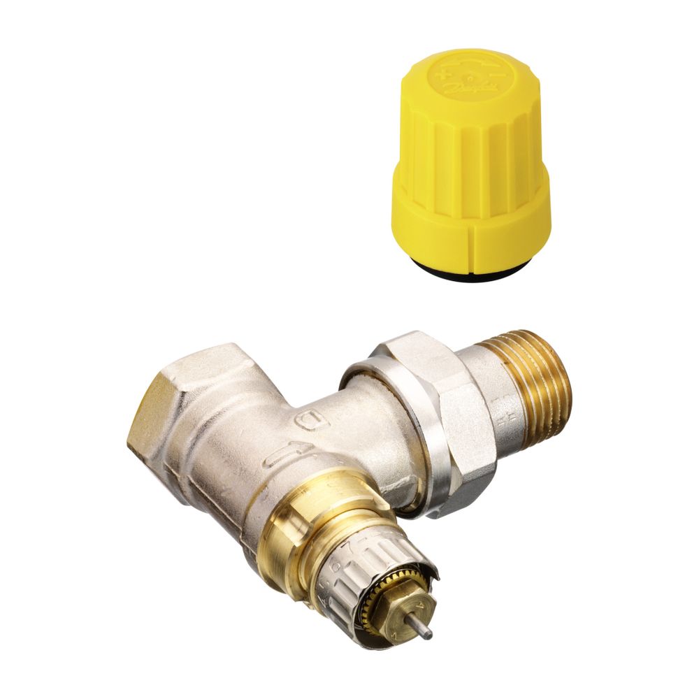 Danfoss Ventilgehäuse RA-UN, DN 15, R 1/2", Eckausführung, matt vernickelt, 013G3003... DANFOSS-013G3003 5702421034514 (Abb. 5)