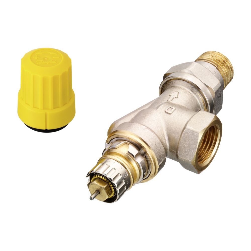 Danfoss Ventilgehäuse RA-UN, DN 15, R 1/2", Axialausführung, matt vernickelt, 013G304... DANFOSS-013G3043 5702421034569 (Abb. 4)