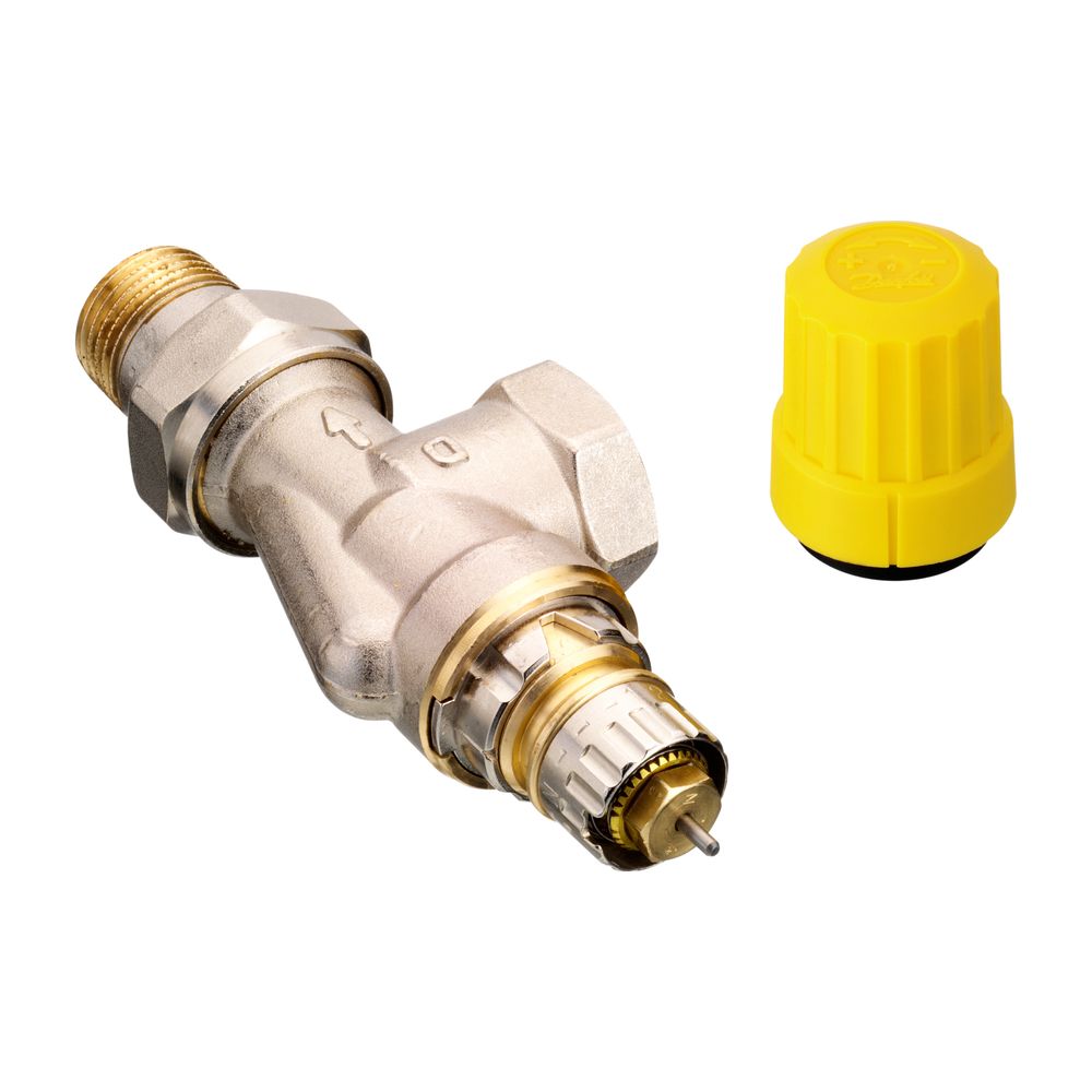 Danfoss Ventilgehäuse RA-UN, DN 15, R 1/2", Axialausführung, matt vernickelt, 013G304... DANFOSS-013G3043 5702421034569 (Abb. 2)